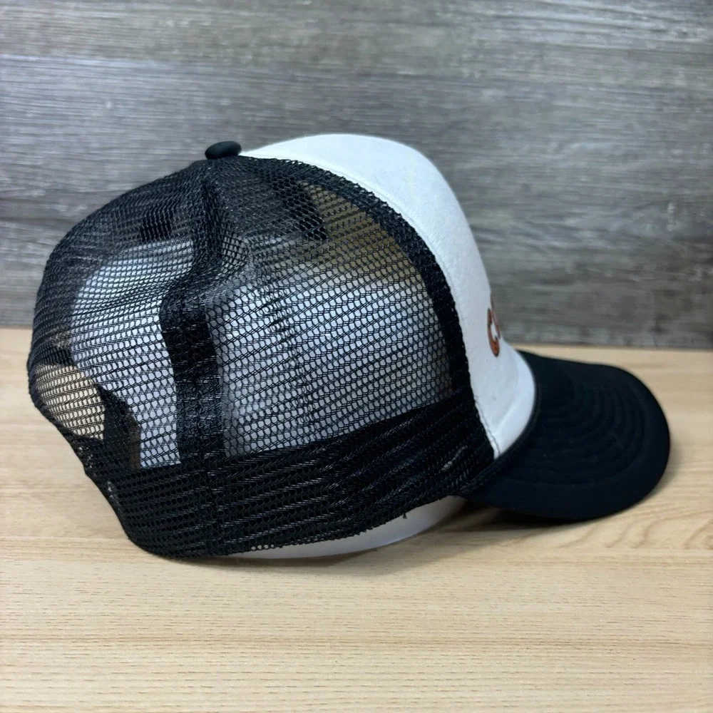 Camp Counselor Hat‎ Cap Snapback Black White Trucker Camping Adjustable